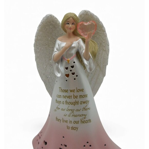 THOMAS KINKADE In Our Hearts To Stay Angel Figurine Light of Love Collection - Picture 2 of 12
